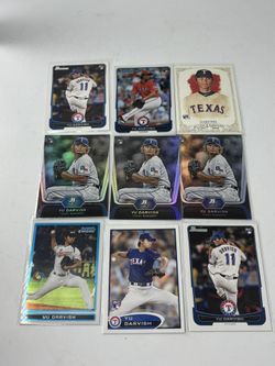 Yu Darvish Mixed Rookie Card RC Lot Of 9 Texas Rangers 