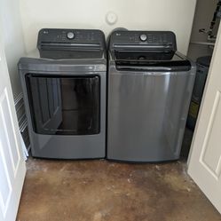 LG Gray Washer Dryer Combo, Only 4 Months Old!