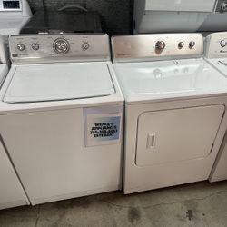 MAYTAG TOP LOAD WASHER & GAS DRYER SET