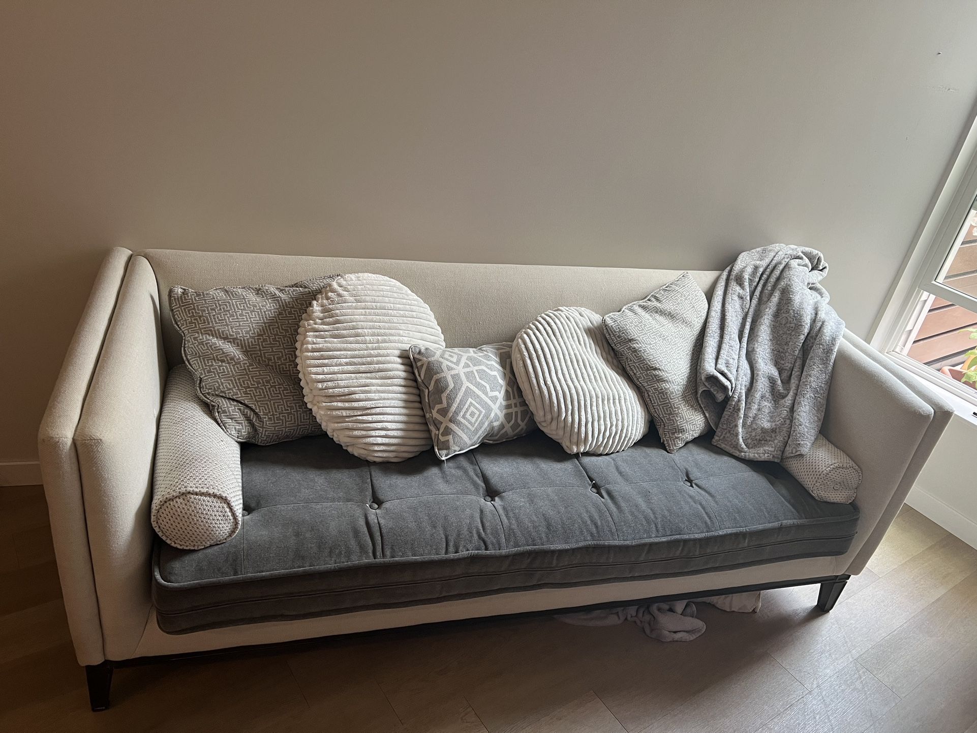 White And Grey Couch