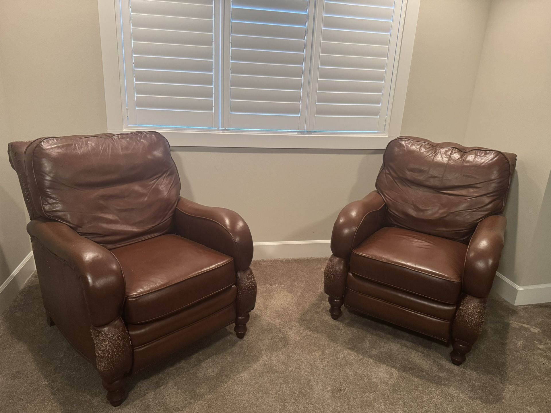 2 BarcaLounger Leather Recliners - Free