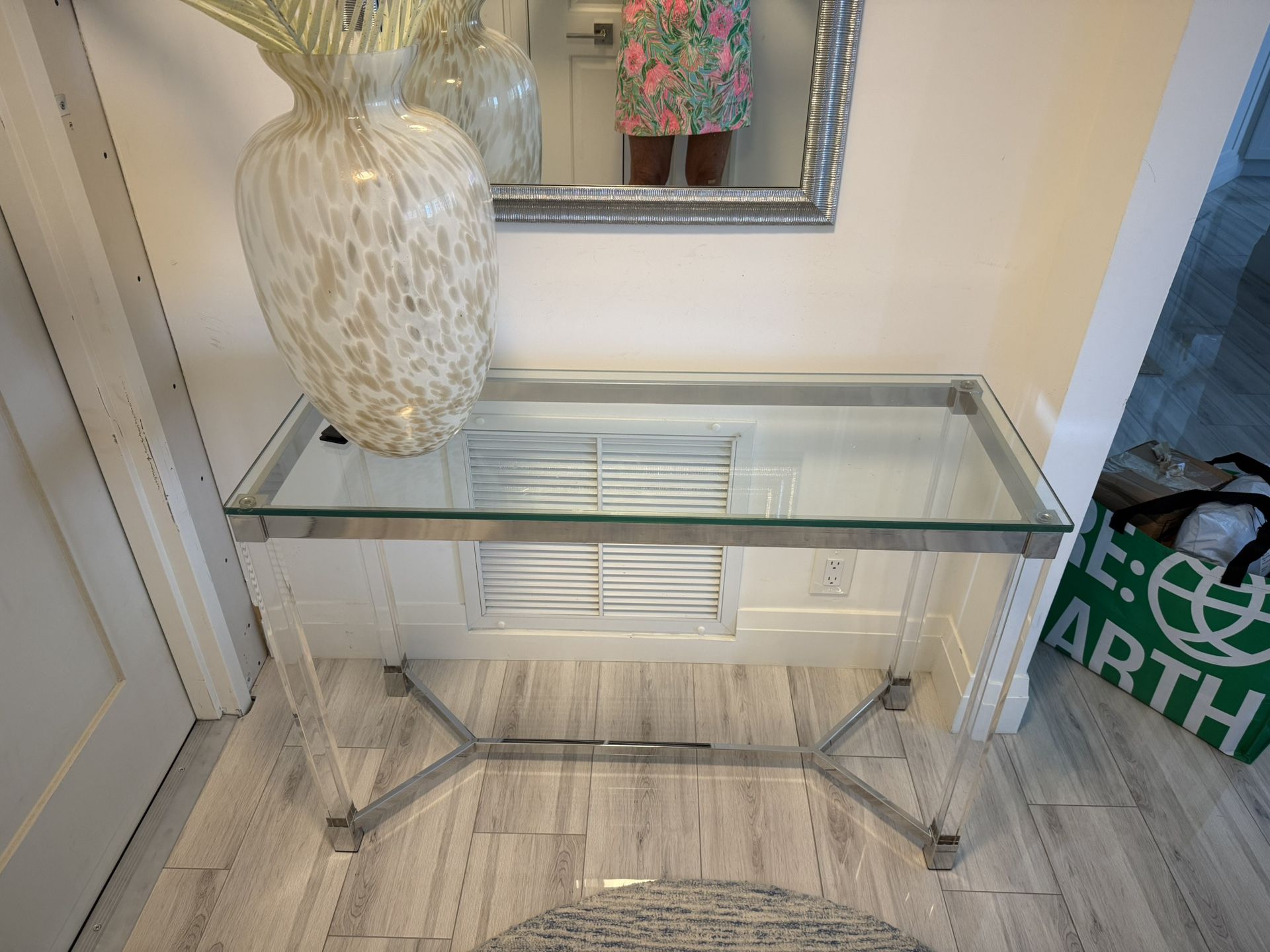 Like New Lucite Console Table