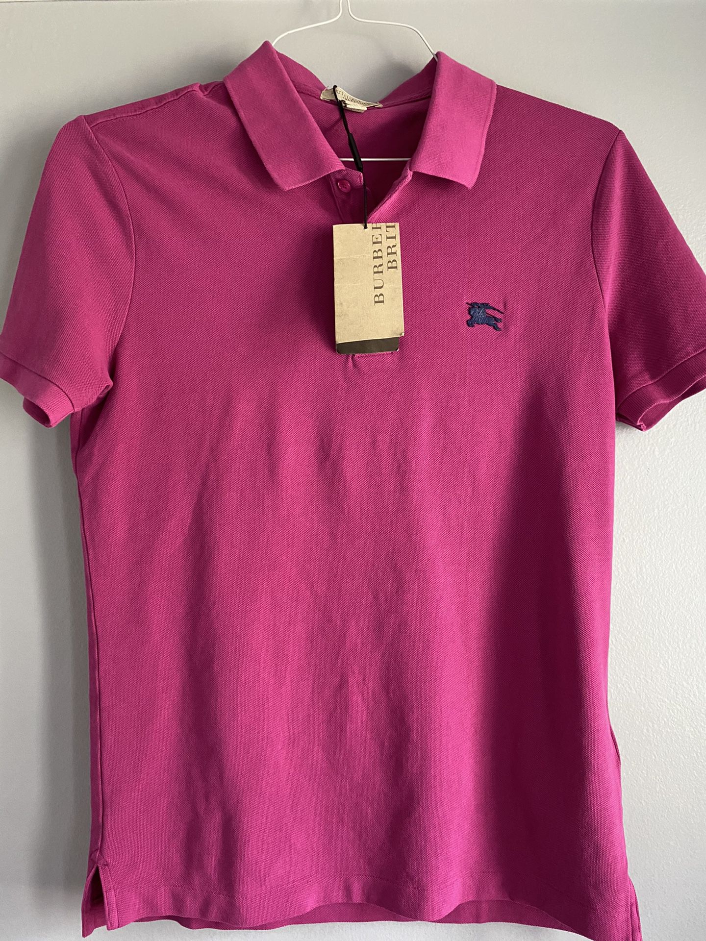Burberry men’s pink polo small