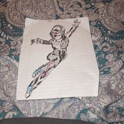 Spider Gwen X Harley Quinn Drawing 