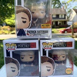 American Psycho Funko Pop set Of 3