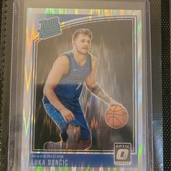 Luka Doncic Rated Rookie Card Optic Shock