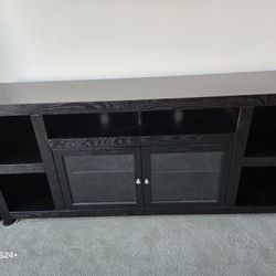 Solid wood entertainment stand