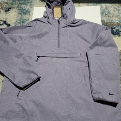 Nike Repel Unscripted 1/2 Zip Anorak Golf Jacket Purple Mens Sz Lg FJ6816-509