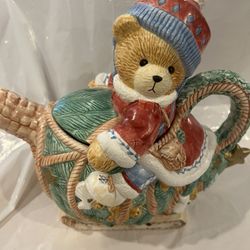 Collectible cherished teddies - Christmas Teapot