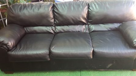 black sofa couch