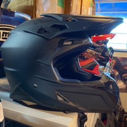 Off Road Helmet New Dot Dirt Bike Flat Black $90