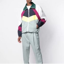 Dsquared2 colourblock check track jacket