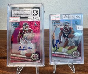 2 Woody Marks Rookie card Autos - Houston Texans RB