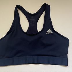Adidas Techfit Compression Sports Bra Navy Blue Size Medium 