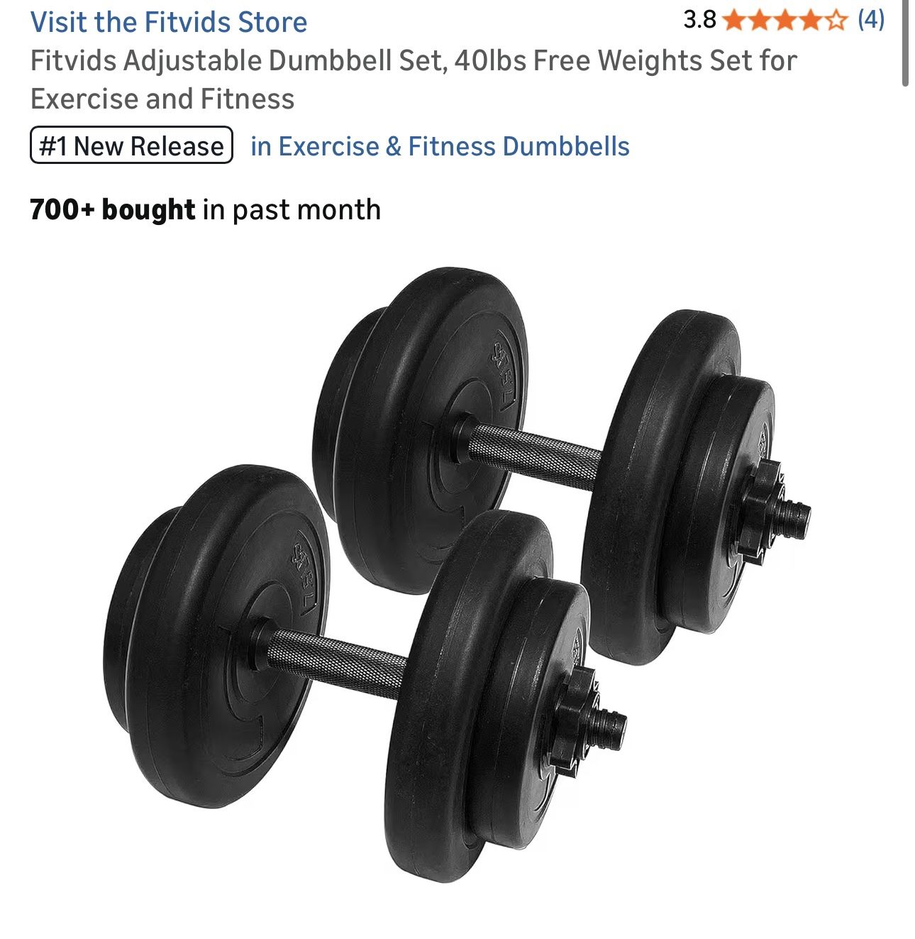 ADJUSTABLE DUMBBELL SET