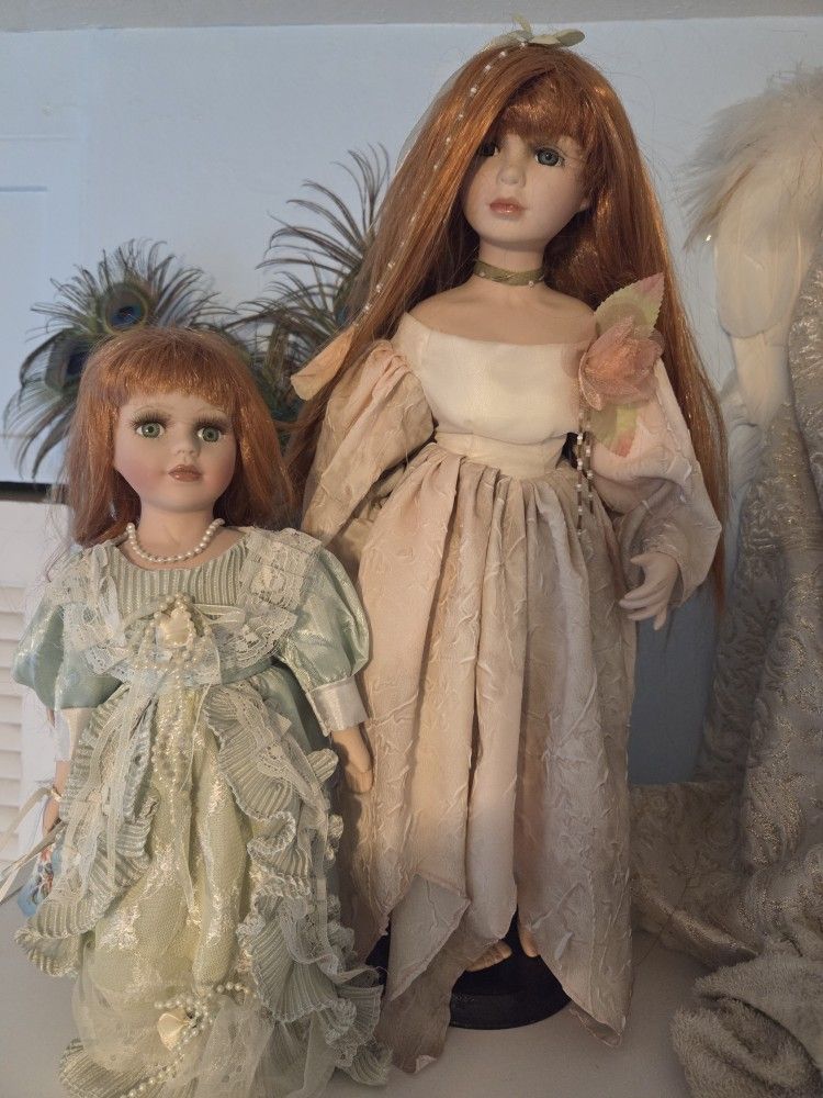 Redhair Porcelain Dolls