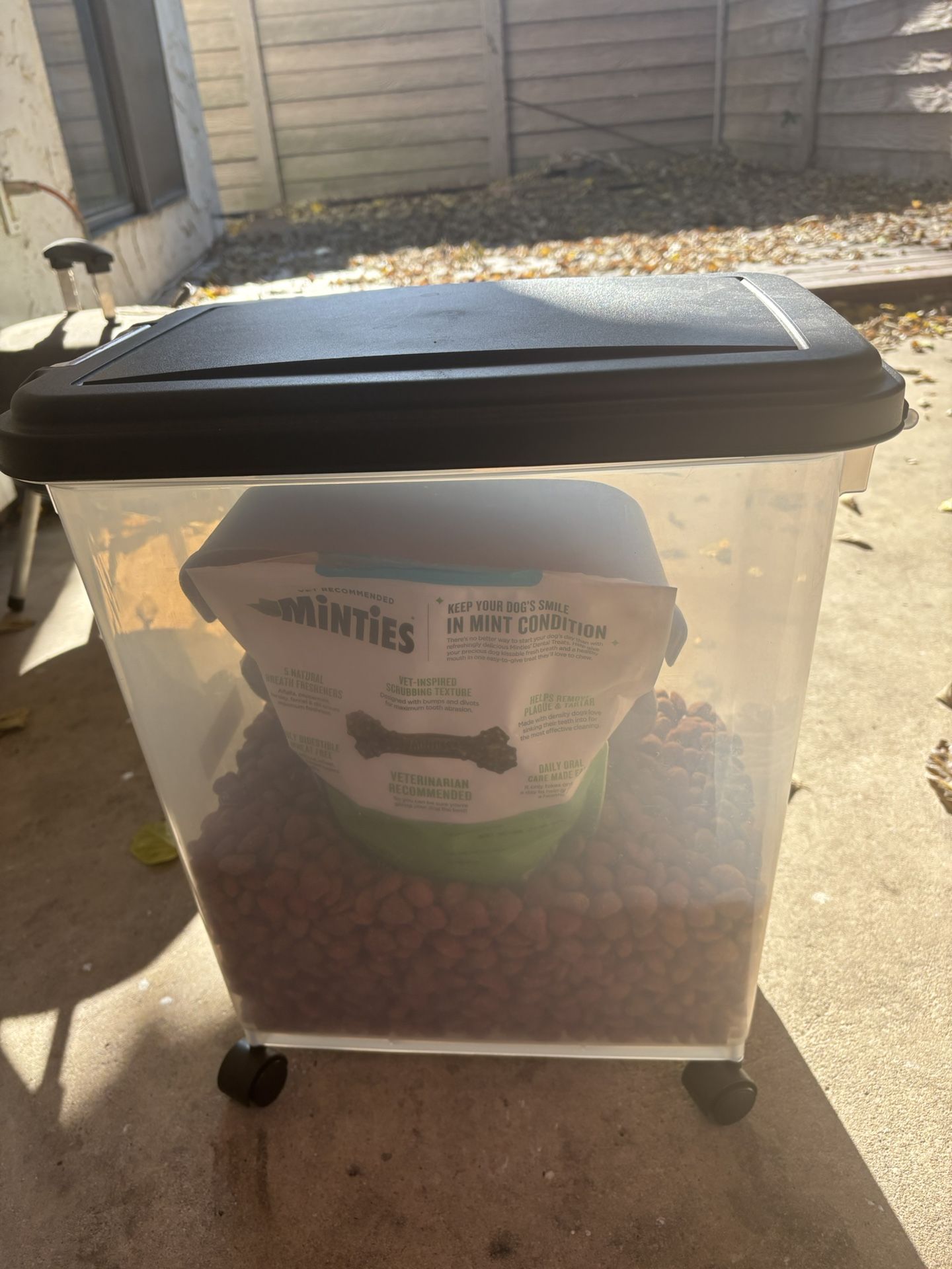 Dog Food, Treats, Bowl, And Water Bowl
