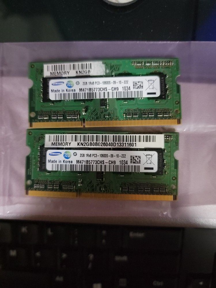 Samsung Laptop Memory PC3 10600 4gb