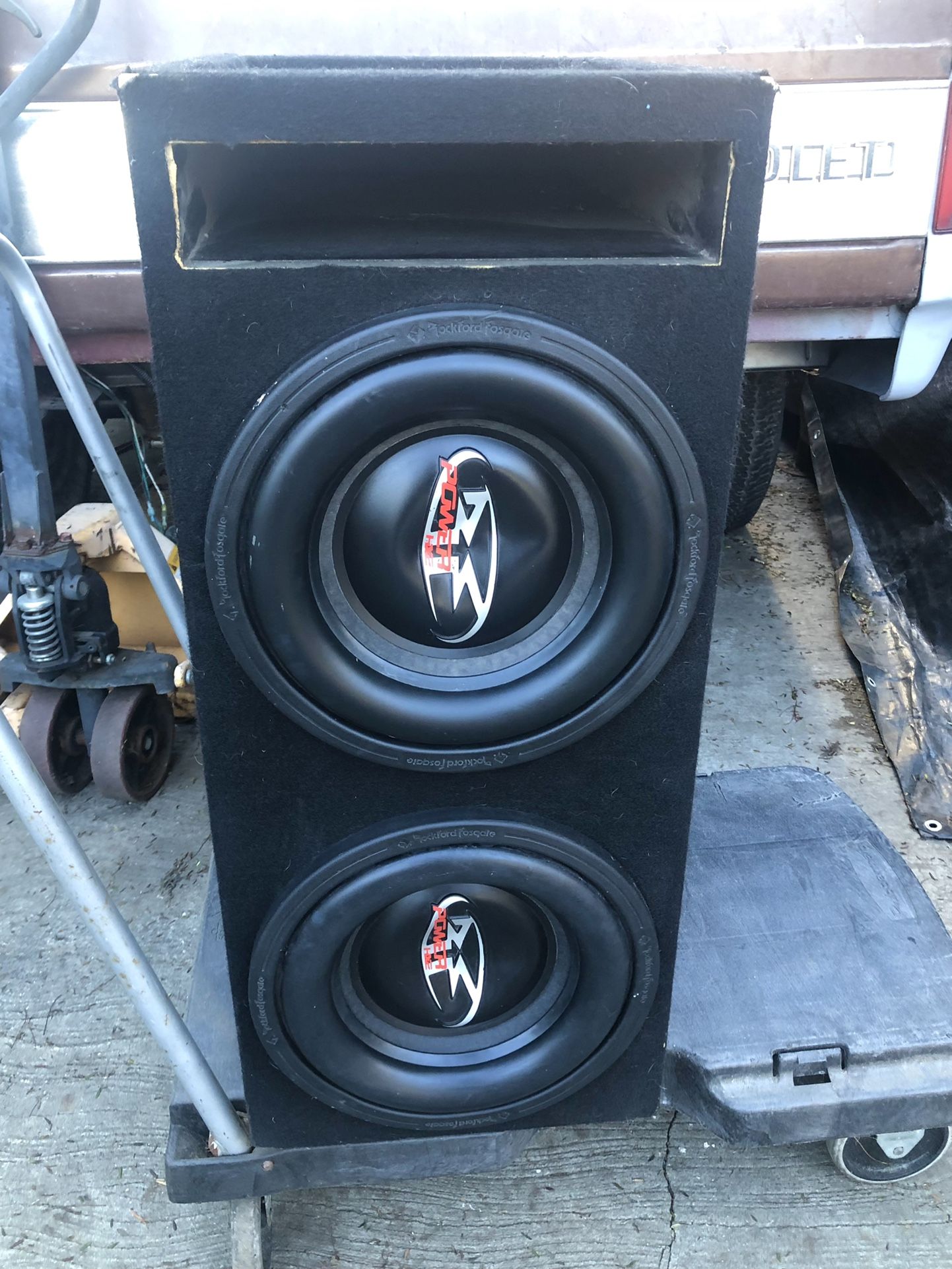 Old School Rare” Rockford Fosgate Power HX2 RFR3112 12" Dual 2-ohm Voice Coil Component Subwoofer Working Condition