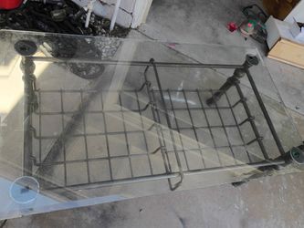 Coffee Table And Side Table Both Glass 