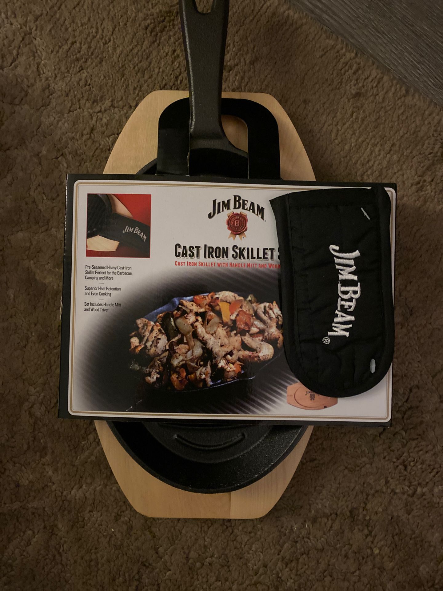 Jim Beam Cast Iron Skillet