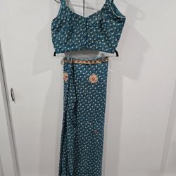 Halloween Saree / Sari Blue
