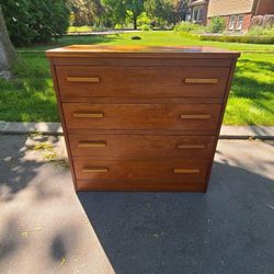 Solid Wood, MCM 4 Drawer Dresser - mid century modern