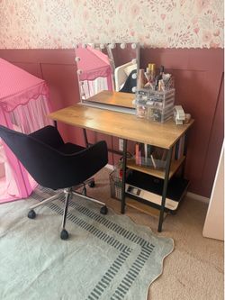 Desk and chair