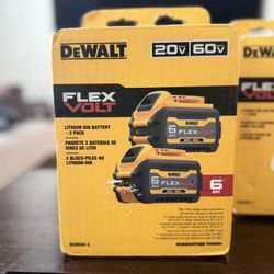 Dewalt Flex Volt Battery 6ah Set