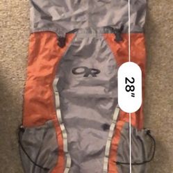 Outdoor Research Grey And Orange Large Hiking Backpack 