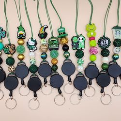 St Patrick's Day themed Retractable Keychain Lanyards  (PICK UP ONLY NE 93306)