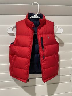 Polo Ralph Lauren Boys Reversible Full Zip Down Puffer Ripstop Vest, Size 5