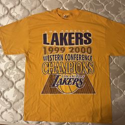 Vintage LA Lakers 1999/2000 Western Conference Champions Shirt (XL)