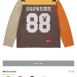 Supreme Week 3 Playboy Football Top Medium. in Hand