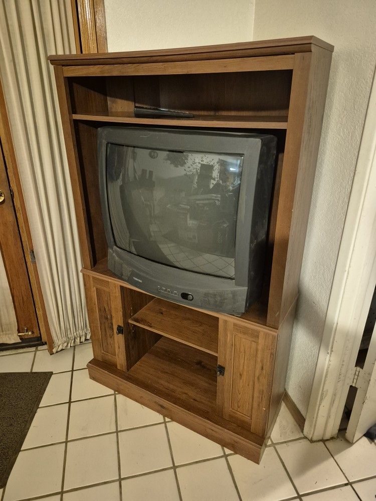 Corner Television Stand/ Media Stand/bookshelf