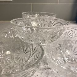 Crystal Ice Cream Bowls