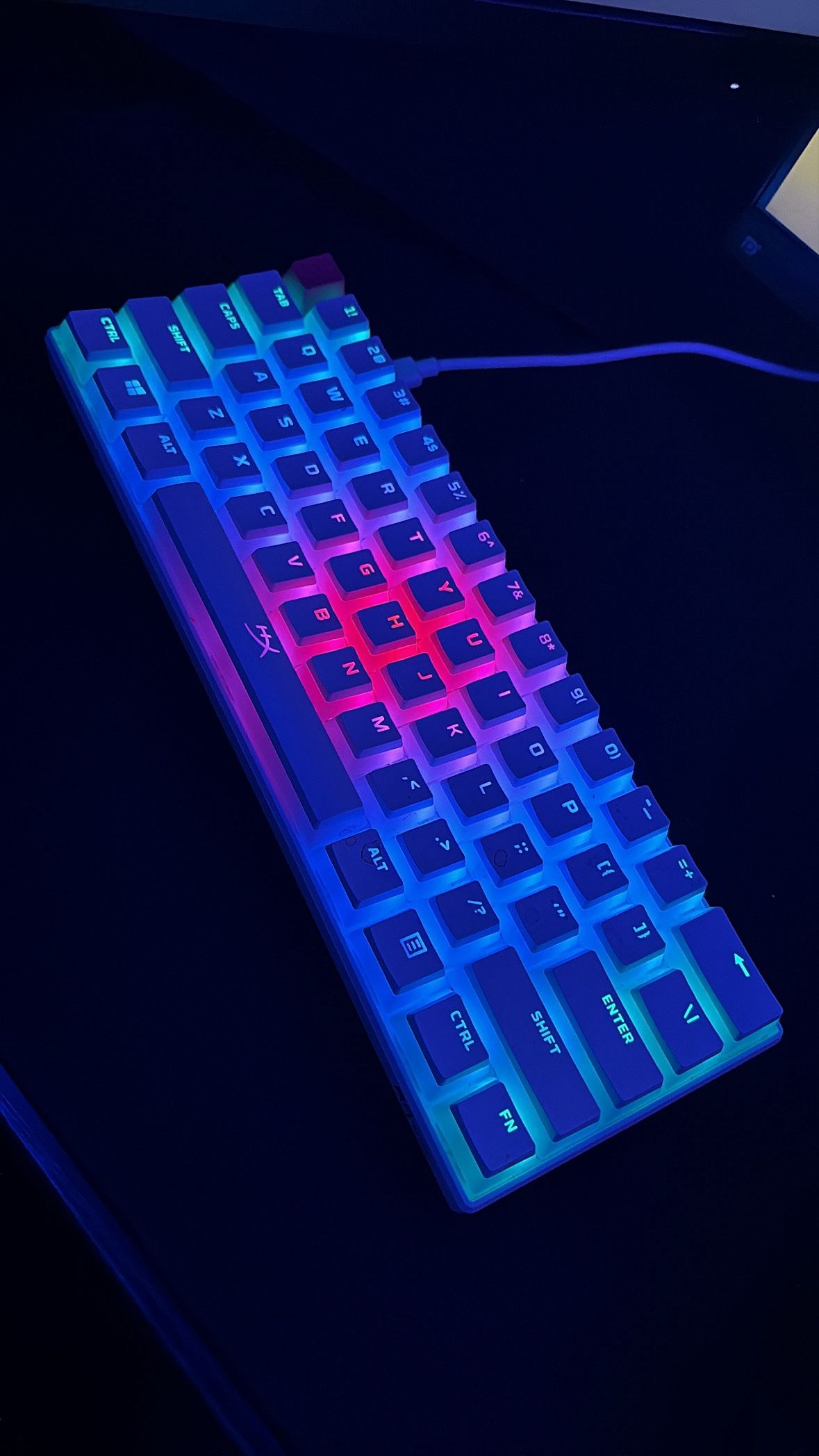 Royal Kludge w Hyper X Pudding Keycaps