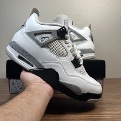 Jordan 4 White Cement 