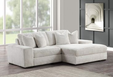 Sunday Beige 2-Piece RAF Sectional
