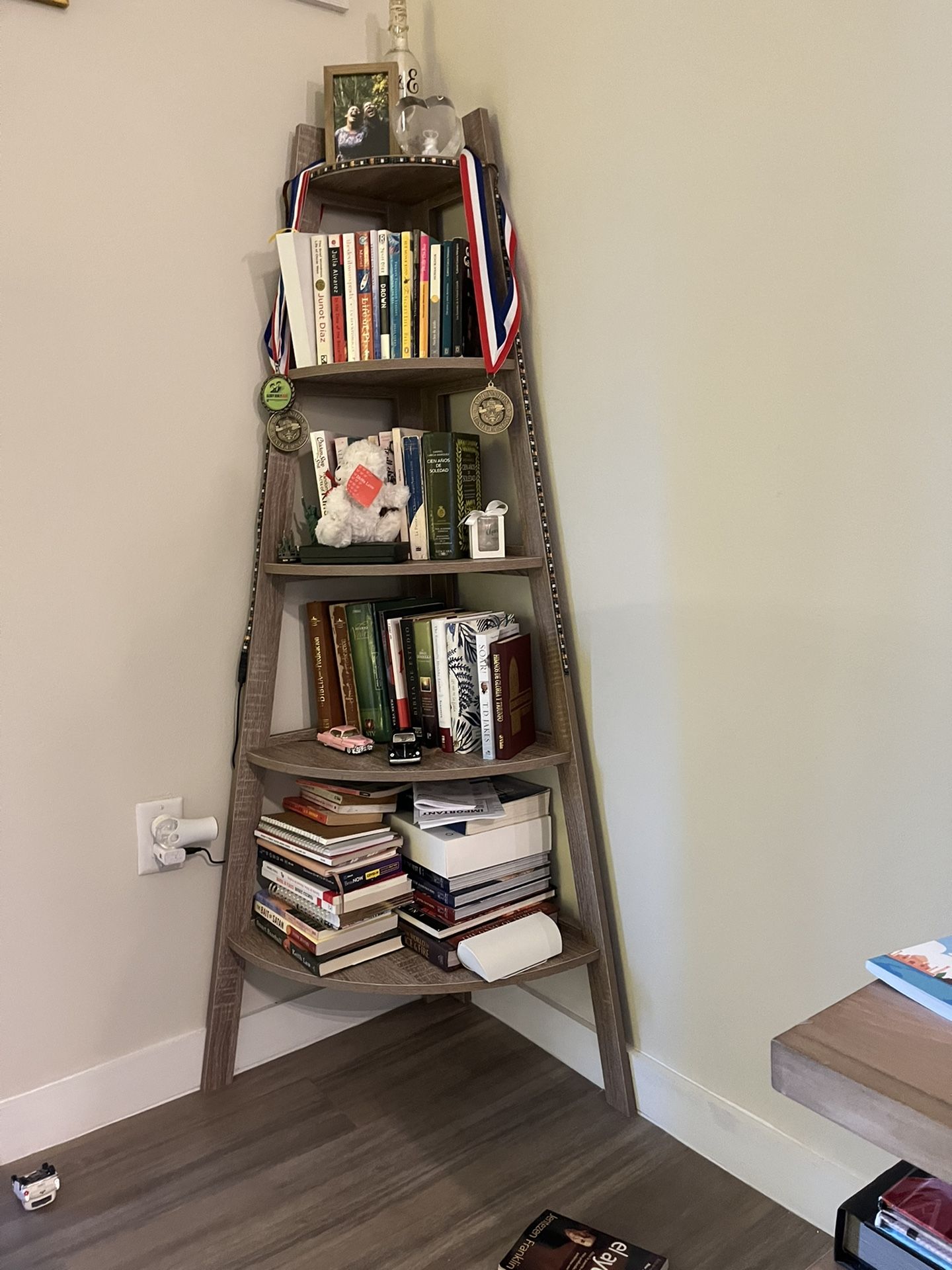 Pyramid Corner Bookshelf