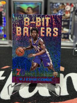 2025-26 Topps - 8-Bit Ballers VJ Edgecombe #8B-33 Blue Holofoil /150 (RC)