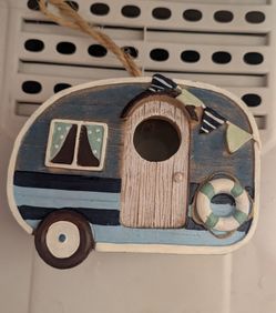 Vintage Camper Trailer Birdhouse Ornament