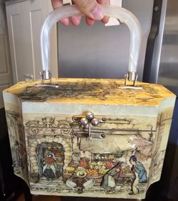 Wooden purse