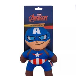 GMASON Marvel Captain America Plush Squeaky Dog Toy Blue