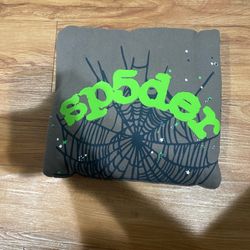 Sp5der Wait Web Hoodie Slate Grey 