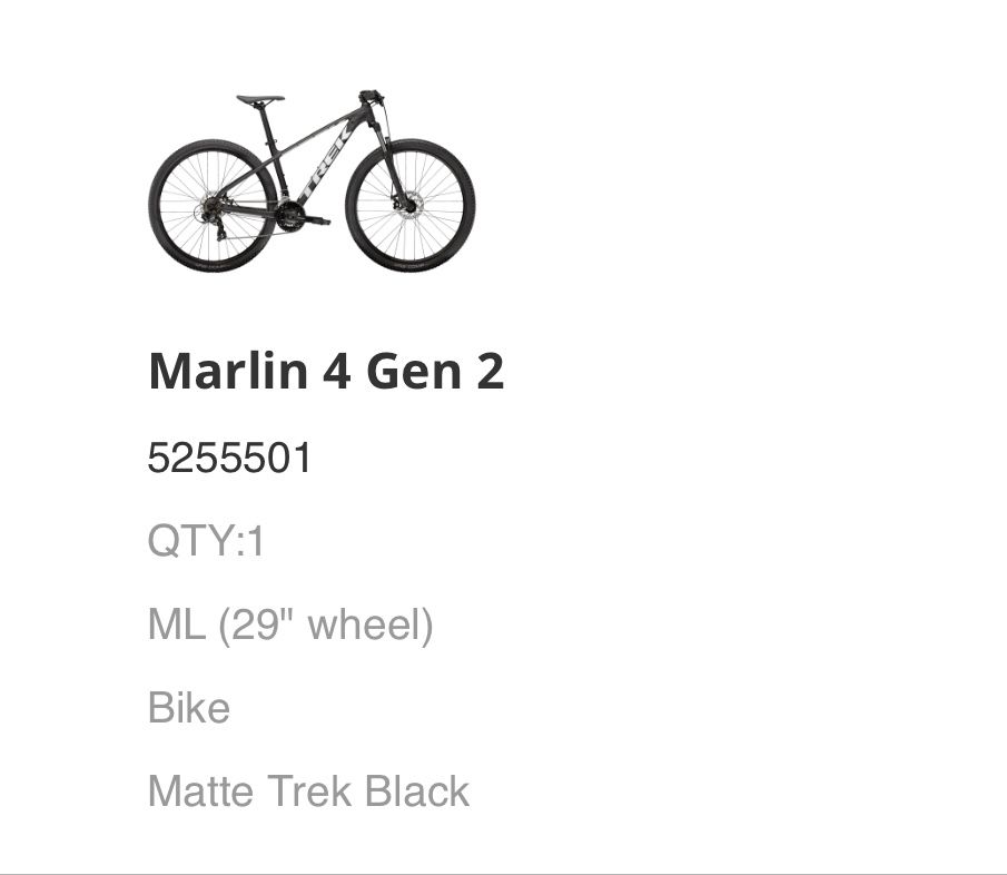 Trex bike Men’s Marlin 4 Gen 2