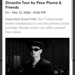 Peso Pluma Tickets Las Vegas