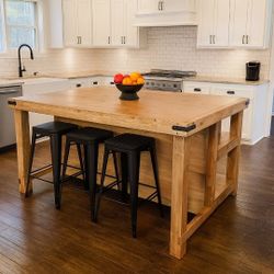 Farmhouse Rustic Kitchen Islands. 