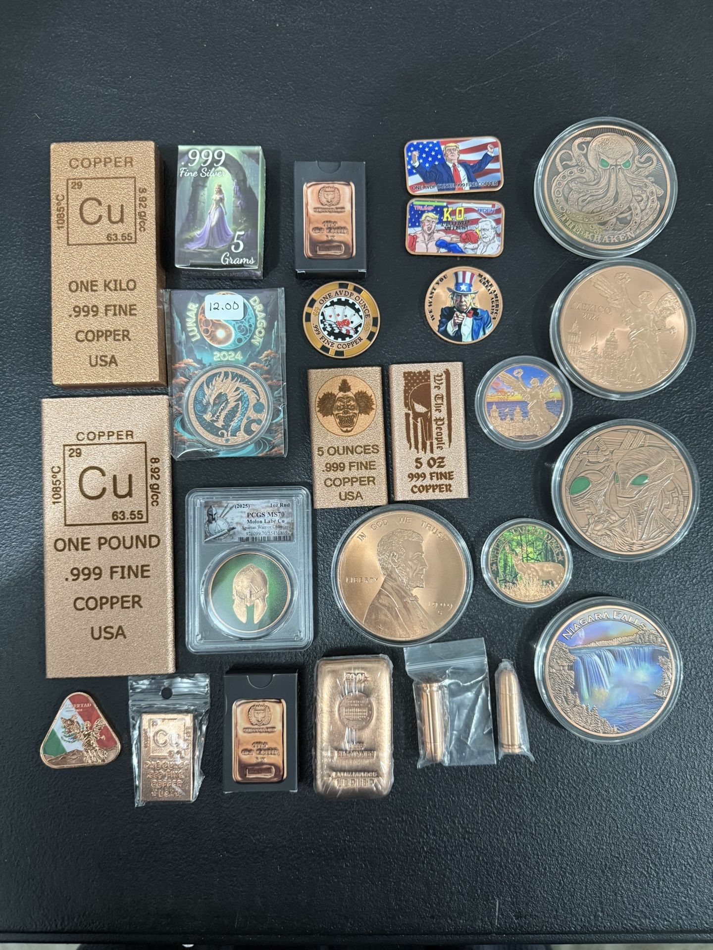 Copper, Copper, Copper. All Sizes, All Weights, Glow In The Dark And Colorized.
