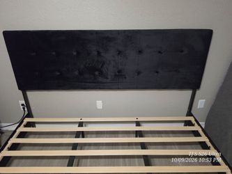 Black King size bed frame